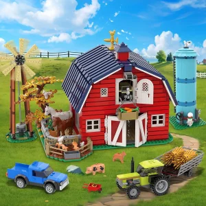 Building Set with Windmill Tractor